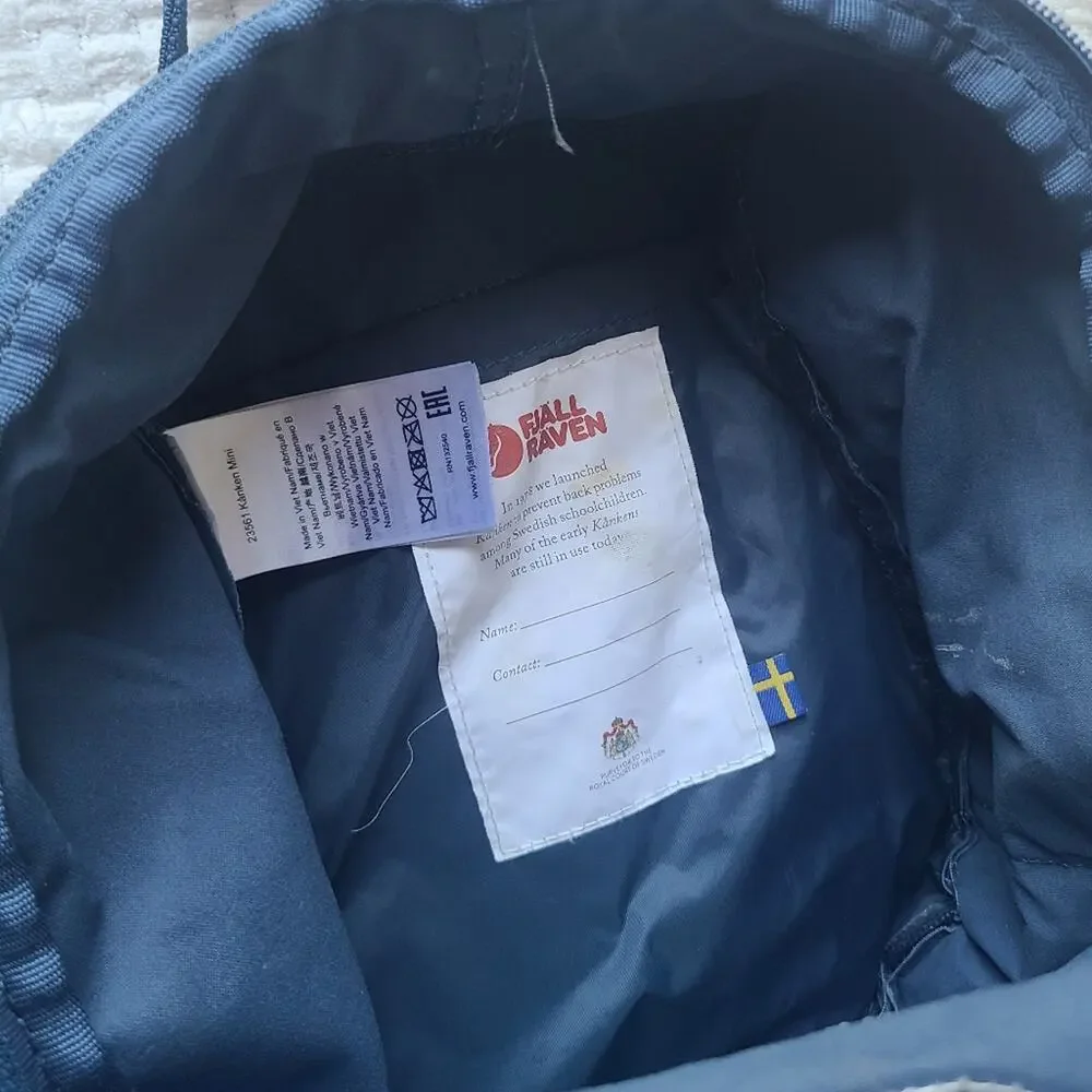 Fjallraven Kanken Blue Backpack